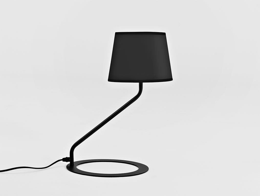 Stalinis šviestuvas SHADE TABLE - juodas gaubtas, juodas