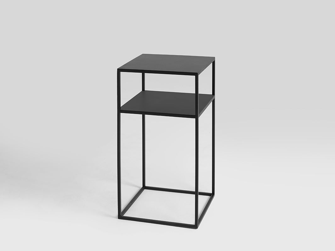 Šoninis staliukas TENSIO 2 FLOOR METAL 30 - juodas