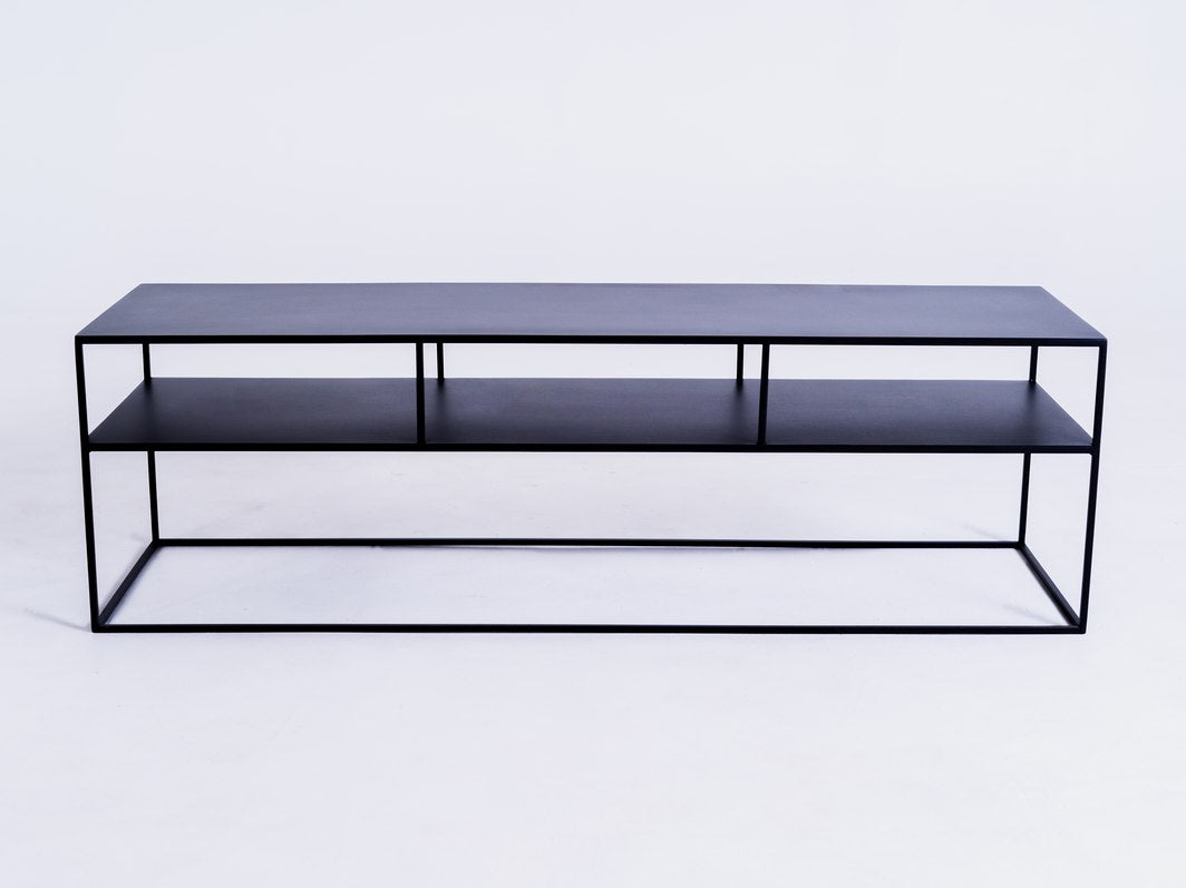 RTV Stalas TENSIO 2 FLOORS METAL 150 - juodas