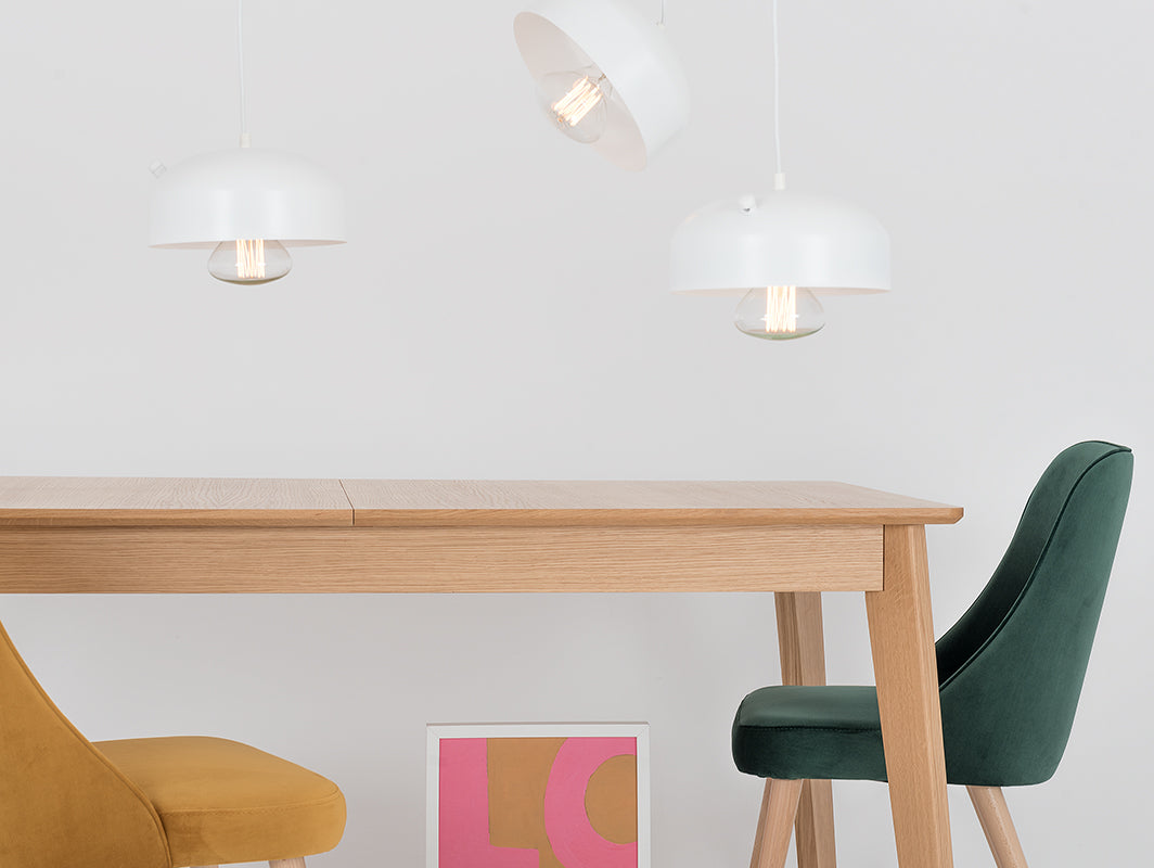 Pakabinamas šviestuvas POPO FLAT 4 - baltas