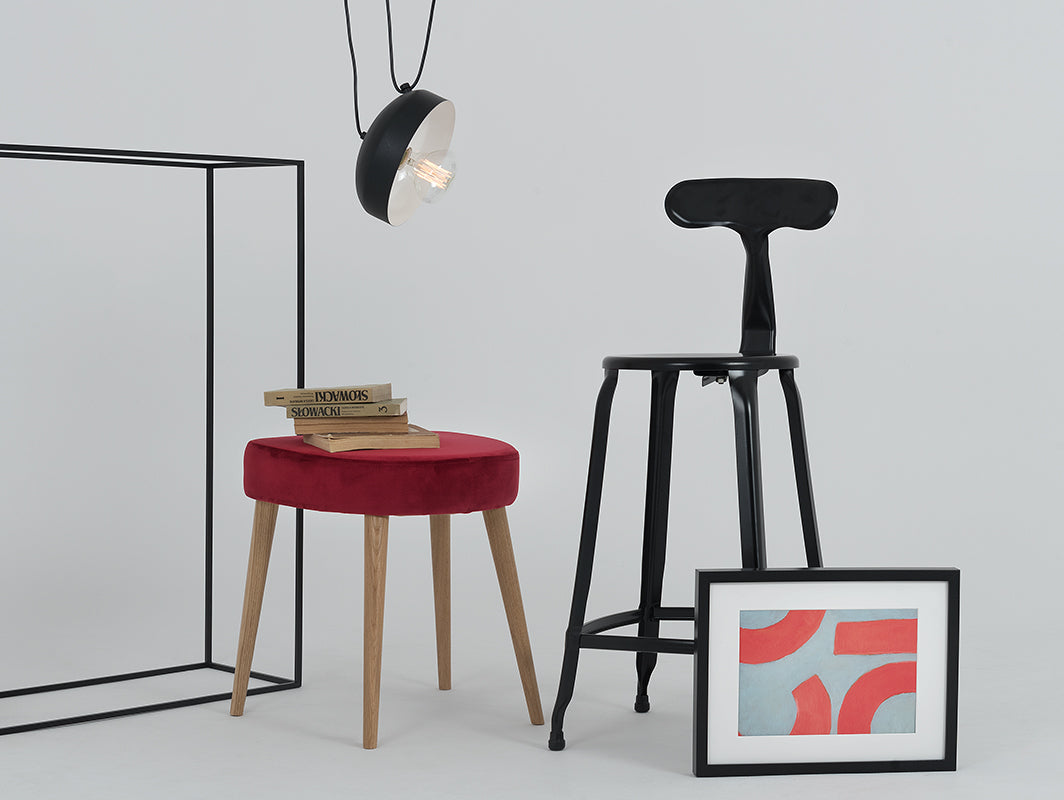Pakabinamas šviestuvas POPO FLAT 1 - juodas