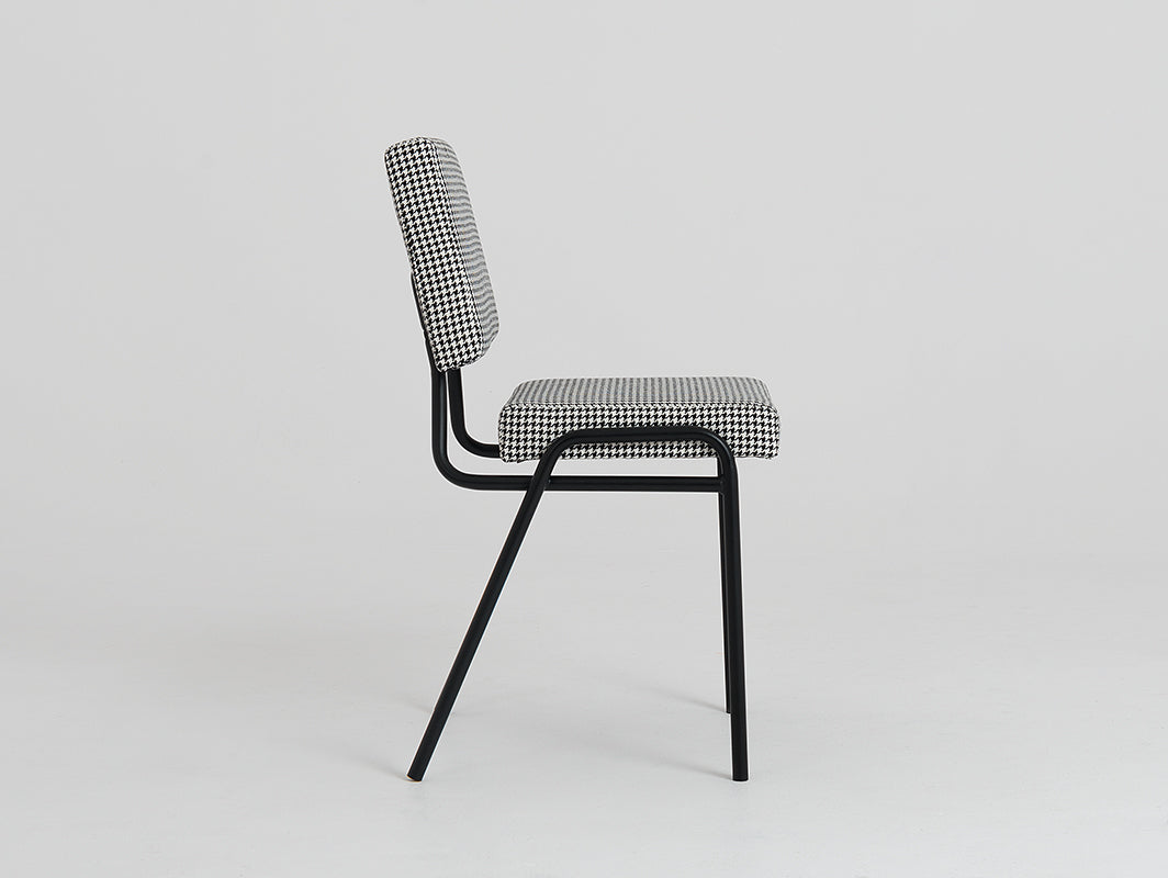 Kėdė SIMPLE - tamsi pepita(ke700), juoda