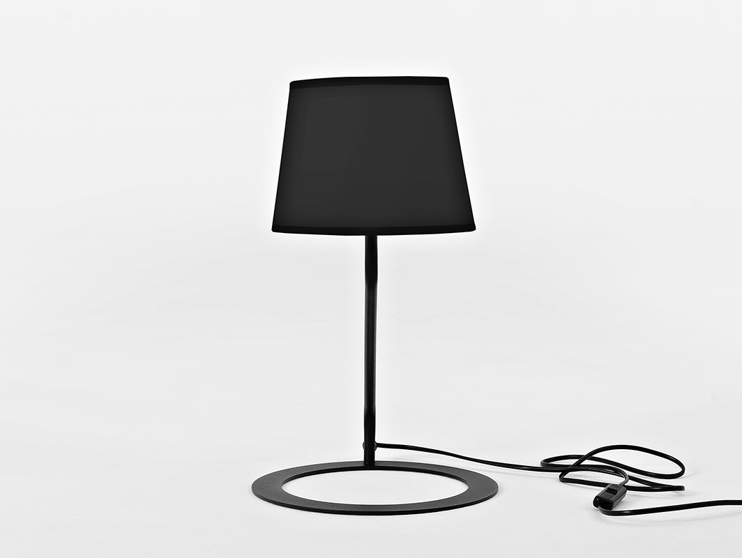 Stalinis šviestuvas SHADE TABLE - juodas gaubtas, juodas
