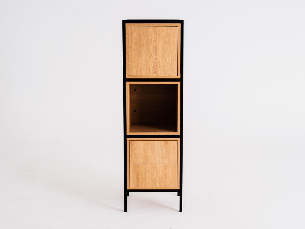 Rack SPINTELĖ 1R3 MIX - juoda