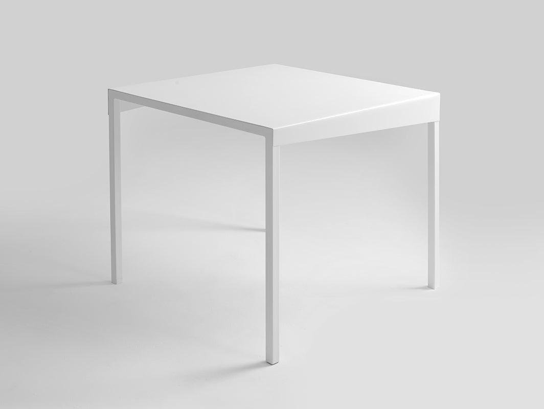 Valgomojo stalas OBROOS METAL 80x80 - baltas