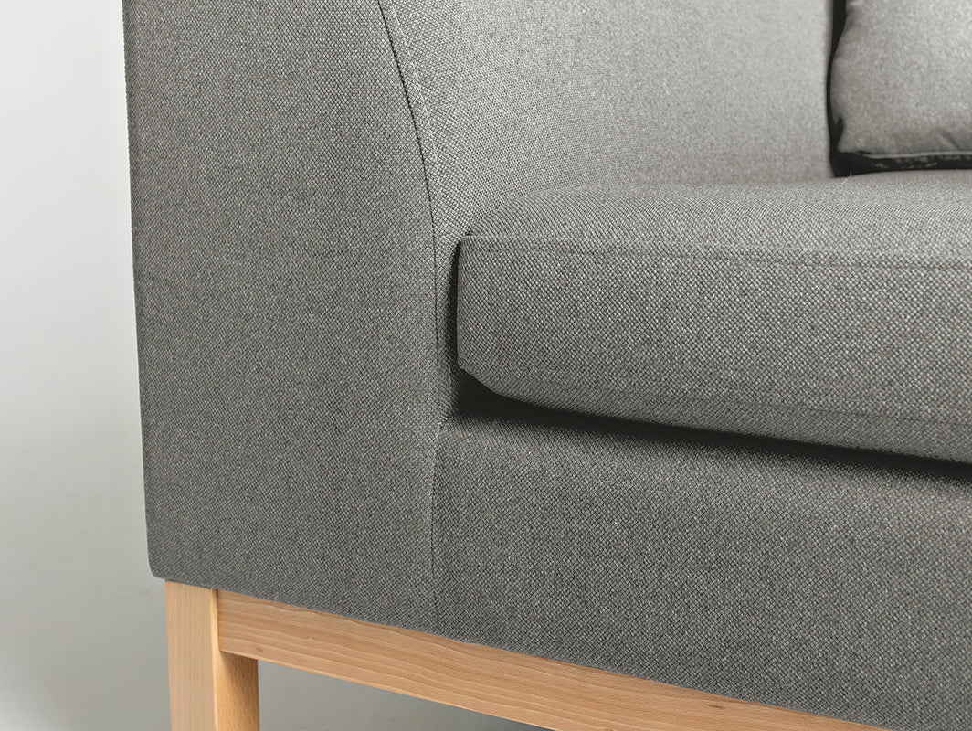 Fotelis AMBIENT WOOD - kvarcas (ml84), natūralus