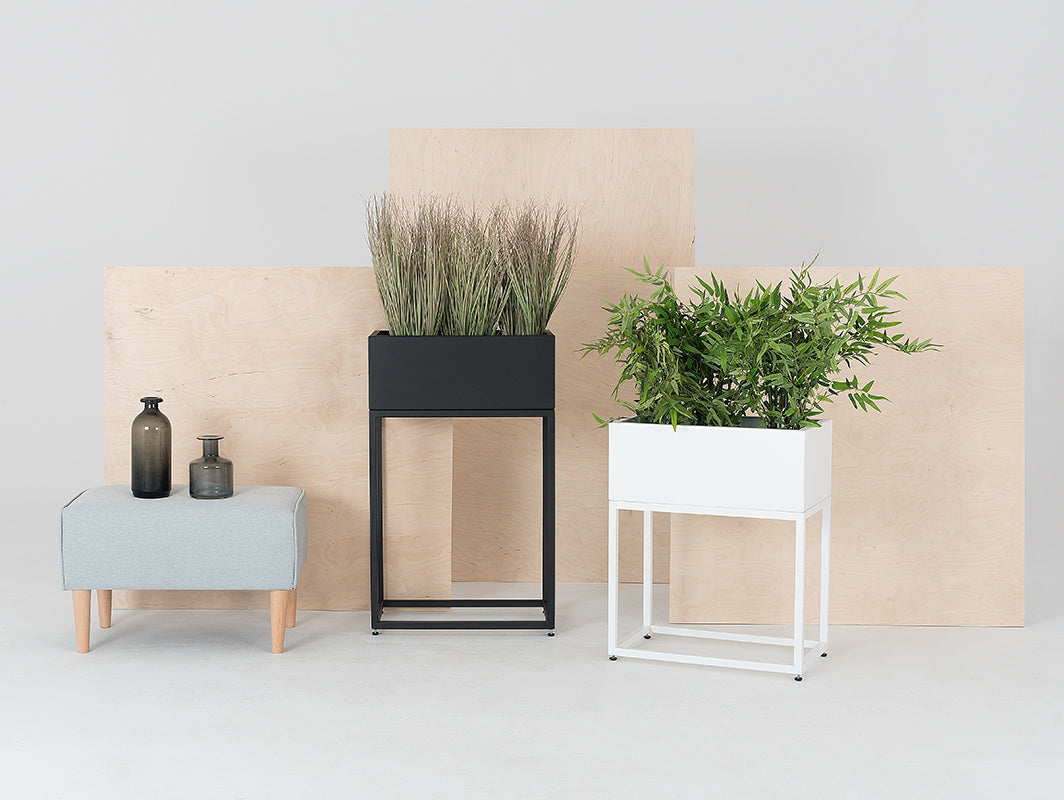 Gėlių vazonas FIORINA 50x30x80 - baltas