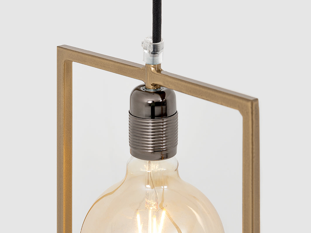 Pakabinamas šviestuvas PAROT- auksinis