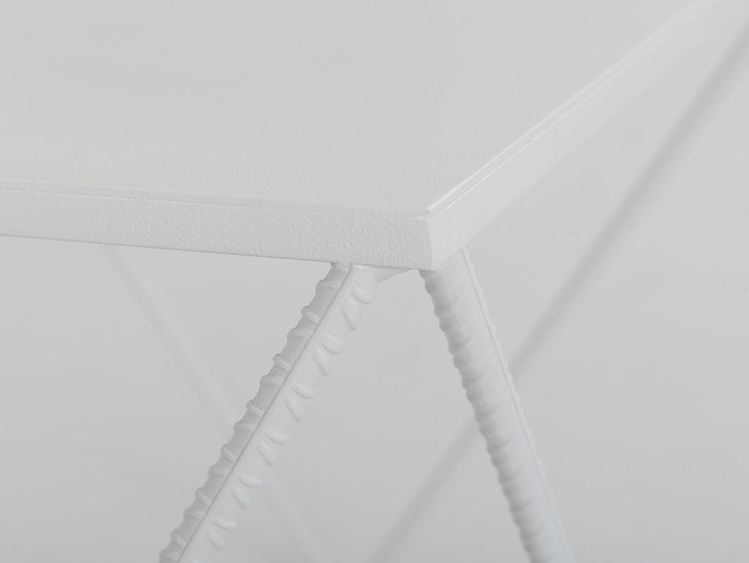 Kavos staliukas DARYL METAL 60 - baltas