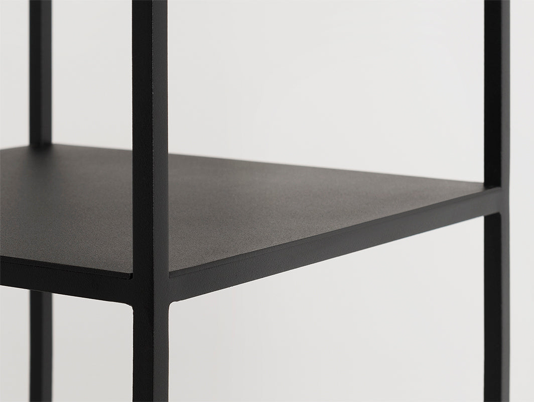 Knygų lentyna TENSIO PILLAR 5F 230x30 - juoda