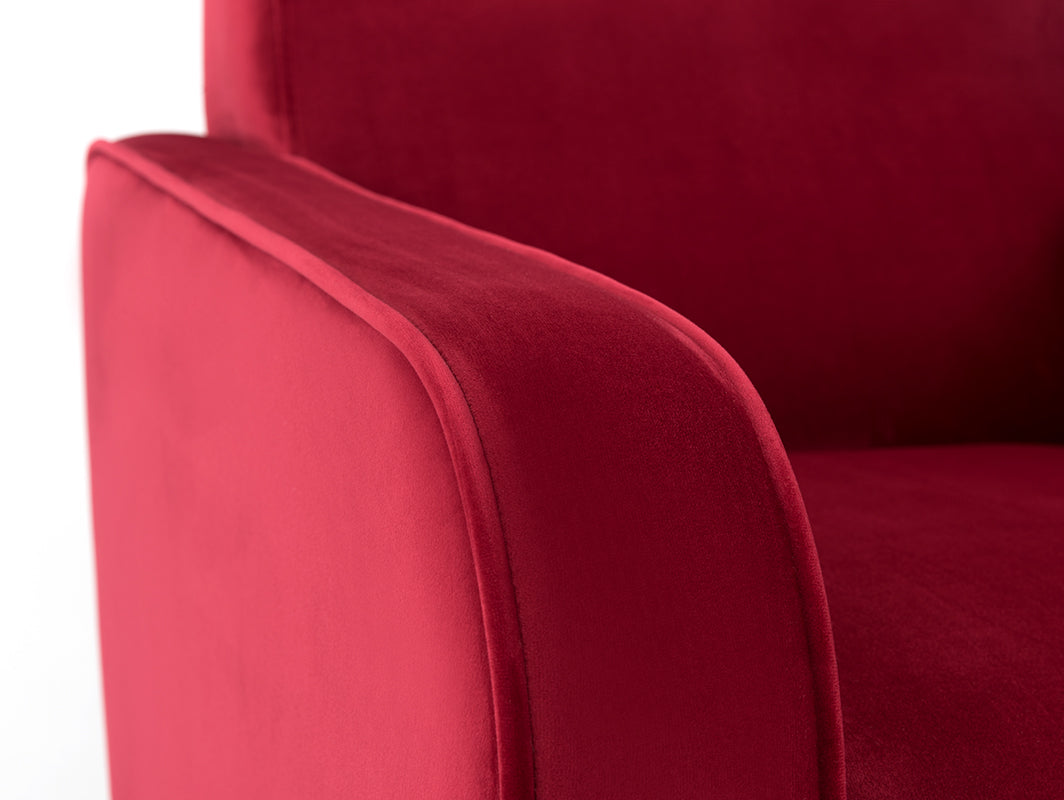 Fotelis PANDA - sultingas spanguolių(rv61), natūralus