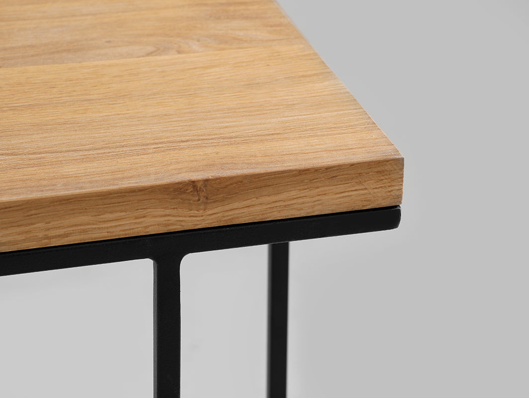 Konsolė WALT SOLID WOOD 100 - ąžuolas, juodas