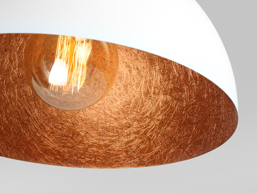 Pakabinamas šviestuvas LORD 35 - vario baltumo