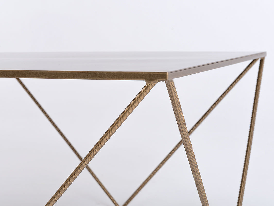 Kavos staliukas DARYL METAL 80 - auksinis