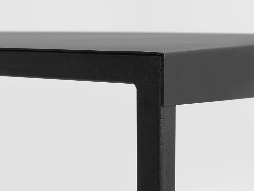 Valgomojo stalas OBROOS METAL 140 - juodas