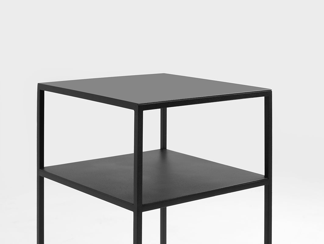 Šoninis staliukas TENSIO 2 FLOOR METAL 30 - juodas