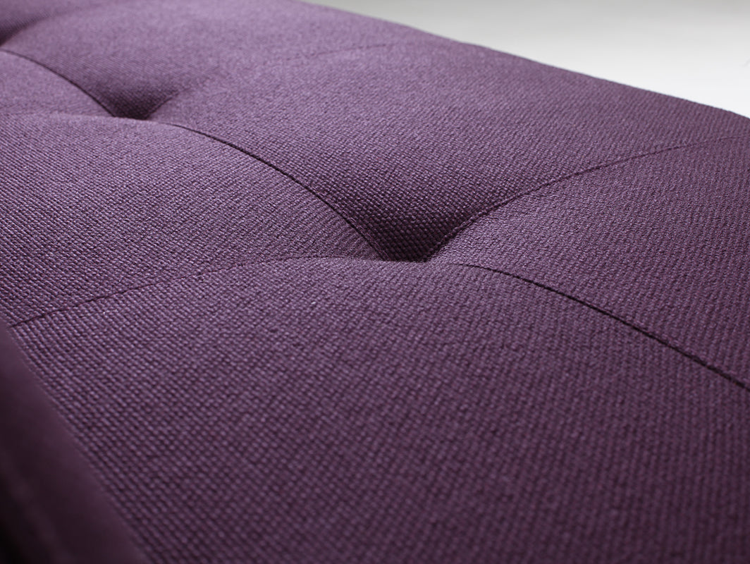 Dvivietė sofa-lova SLEEK - plum(1309), juoda