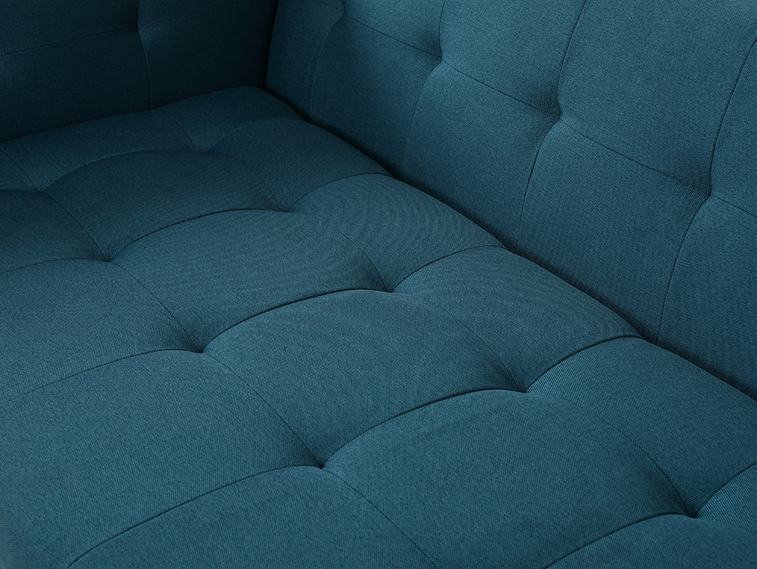 Trivietė sofa-lova by-TOM - jūros bangos(et85), natūrali