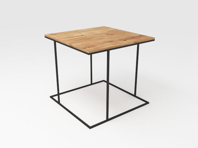 Kavos staliukas WALT SOLID WOOD 50 - ąžuolas, juodas