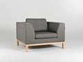 Fotelis AMBIENT WOOD - kvarcas (ml84), natūralus