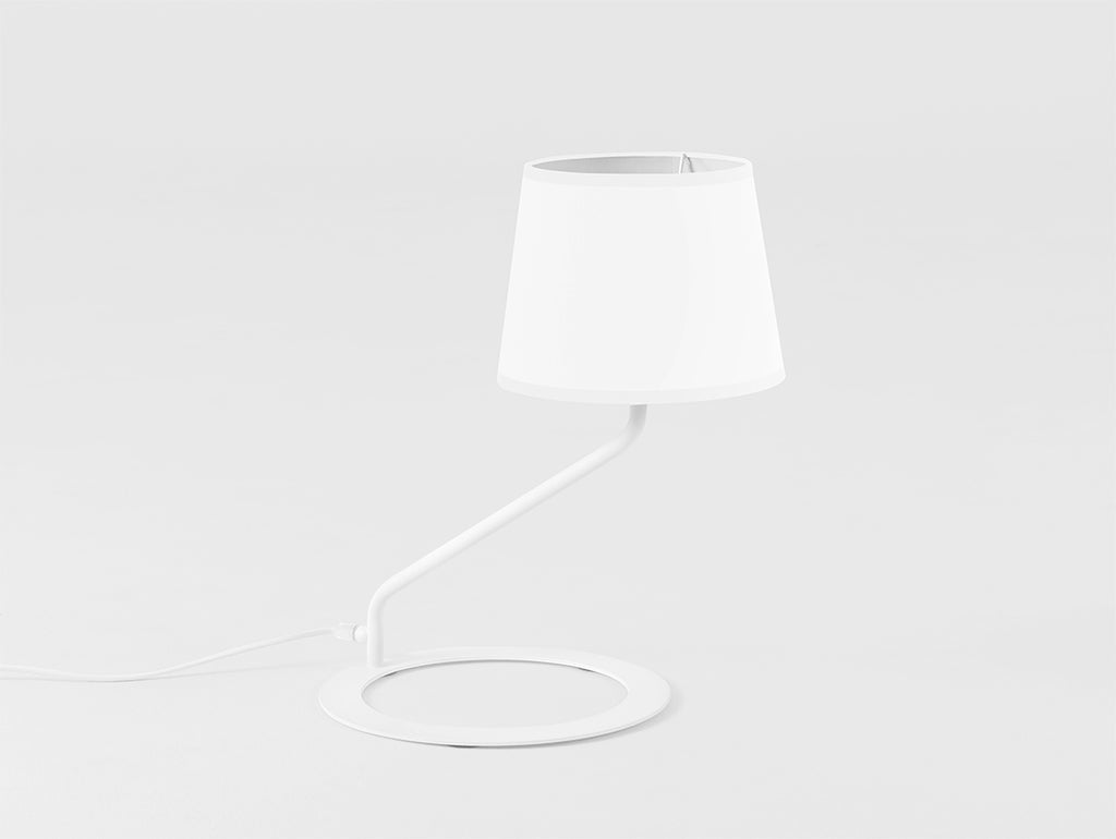 Stalinis šviestuvas SHADE TABLE - baltas abažūras, baltas