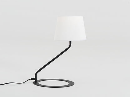 Stalinis šviestuvas SHADE TABLE- baltas gaubtas, juodas