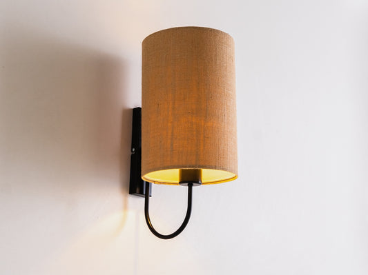 Sieninis šviestuvas MASALA JUTE WALL 20x30 - juodas