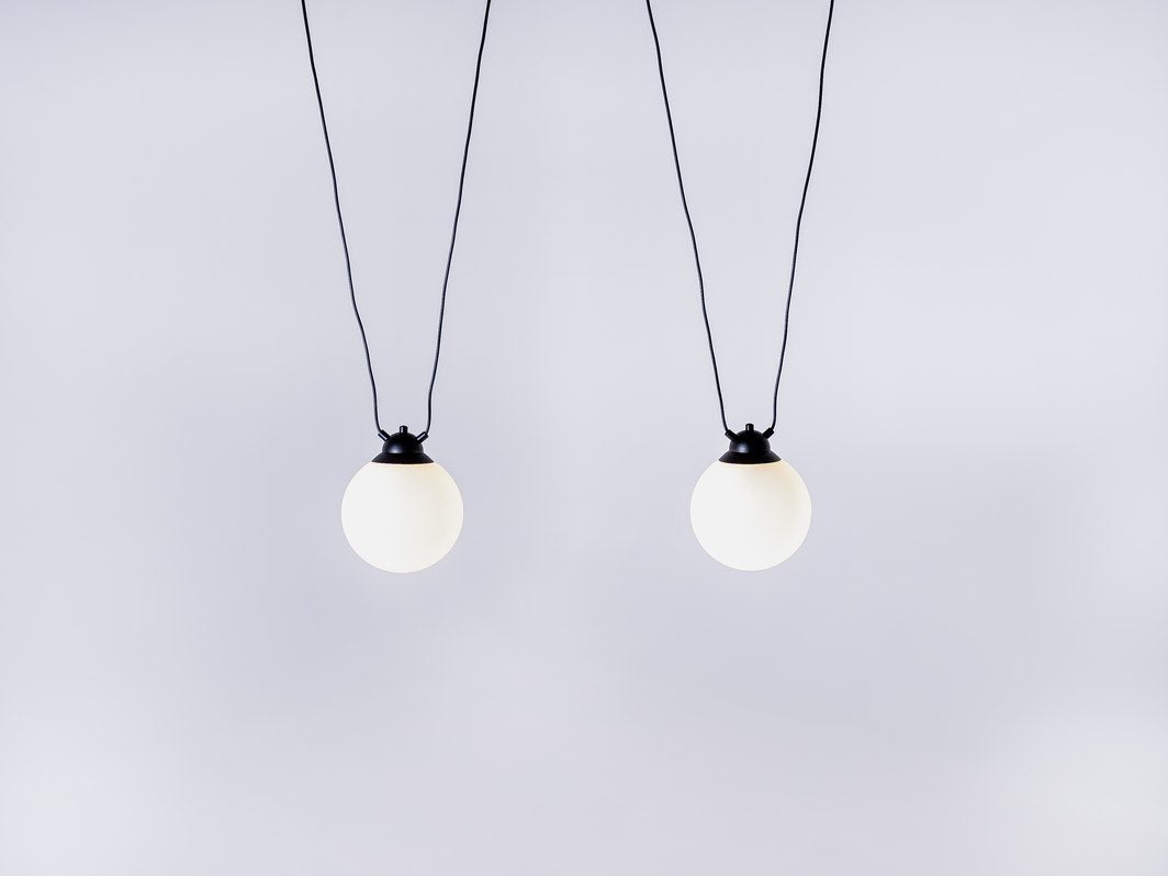 Pakabinamas šviestuvas GLASS HANGMAN 2 - juodas
