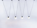 Pakabinamas šviestuvas GLASS HANGMAN 4 - juodas