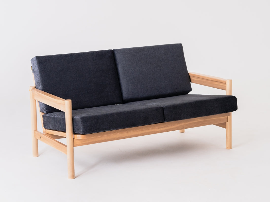 Dvivietė sofa CARL - žvaigždėta naktis(mt16), natūrali