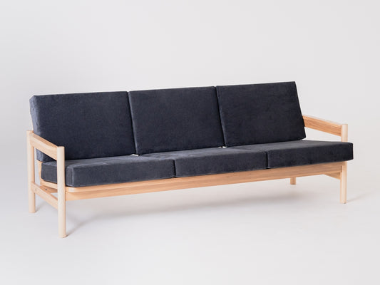 Trivietė sofa CARL - žvaigždėta naktis(mt16), natūrali