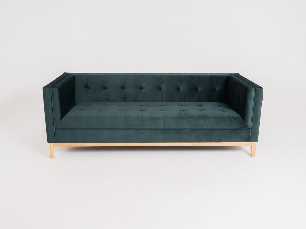 Trivietė sofa by-TOM - avokadas (rv38), natūralus