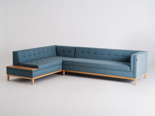 Kampinė sofa by-TOM SHELF L - topazas (ml73), natūralus