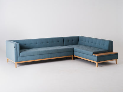 Kampinė sofa by-TOM SHELF R - topazas (ml73), natūralus