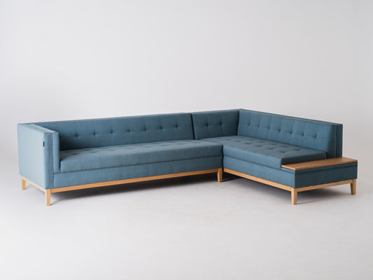 Kampinė sofa by-TOM SHELF R - topazas (ml73), natūralus