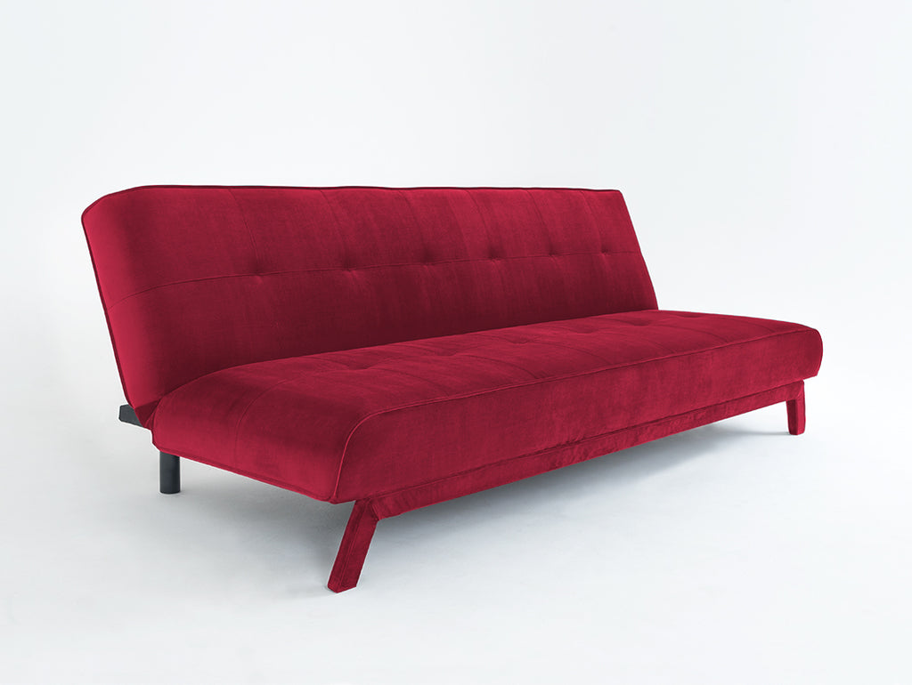 Trivietė sofa-lova MODES L - sultinga spanguolė (rv61)