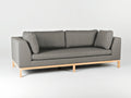 Trivietė sofa AMBIENT WOOD - kvarcas (ml84), natūralus