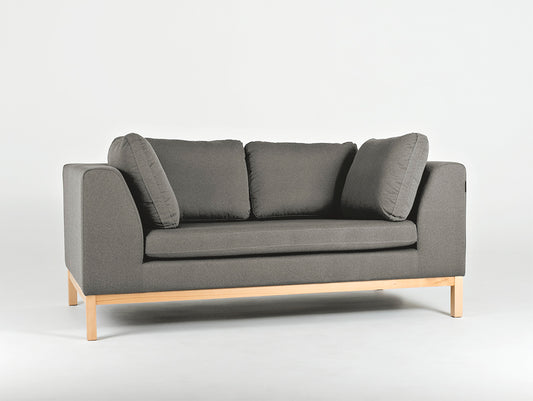 Dvivietė sofa-lova AMBIENT WOOD - kvarcas (ml84), natūralus