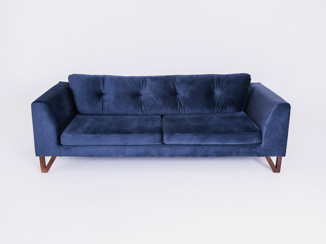 Trivietė sofa WILLY - aronija(rv81), graikinis riešutas