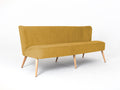 Trivietė sofa HARRY - pasifloros vaisius(rv41), natūralus