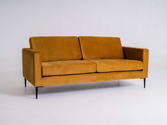 Dvivietė sofa VERGAN - pasifloros vaisius(rv41), juoda