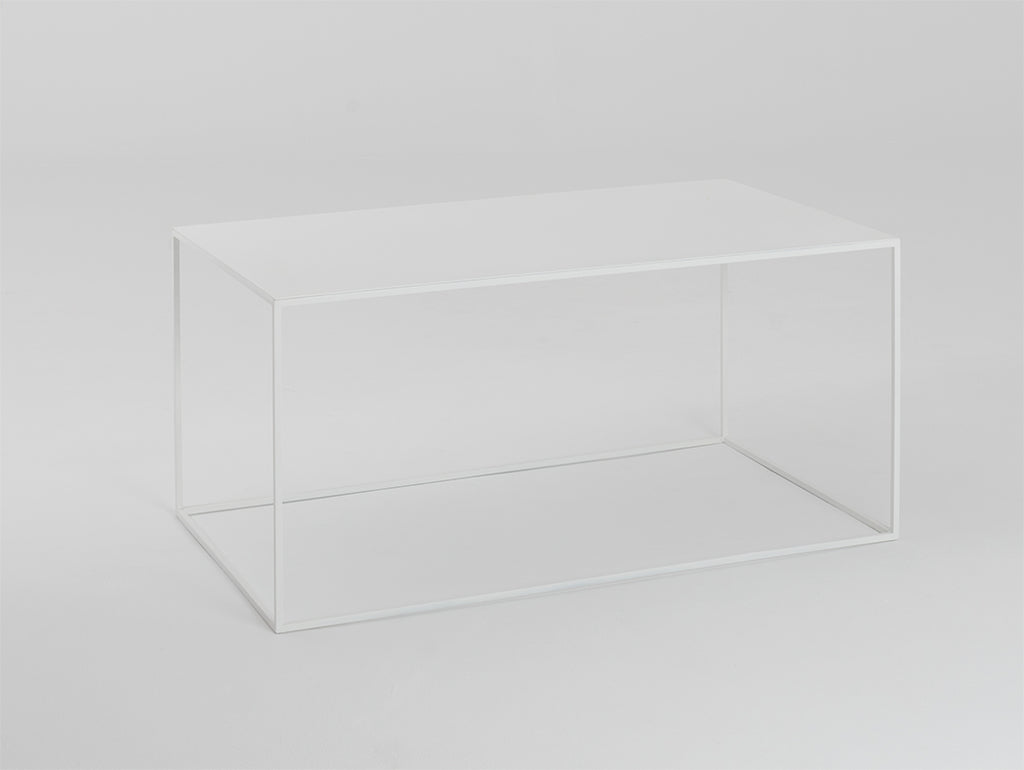 Kavos staliukas TENSIO METAL 100x60 - baltas