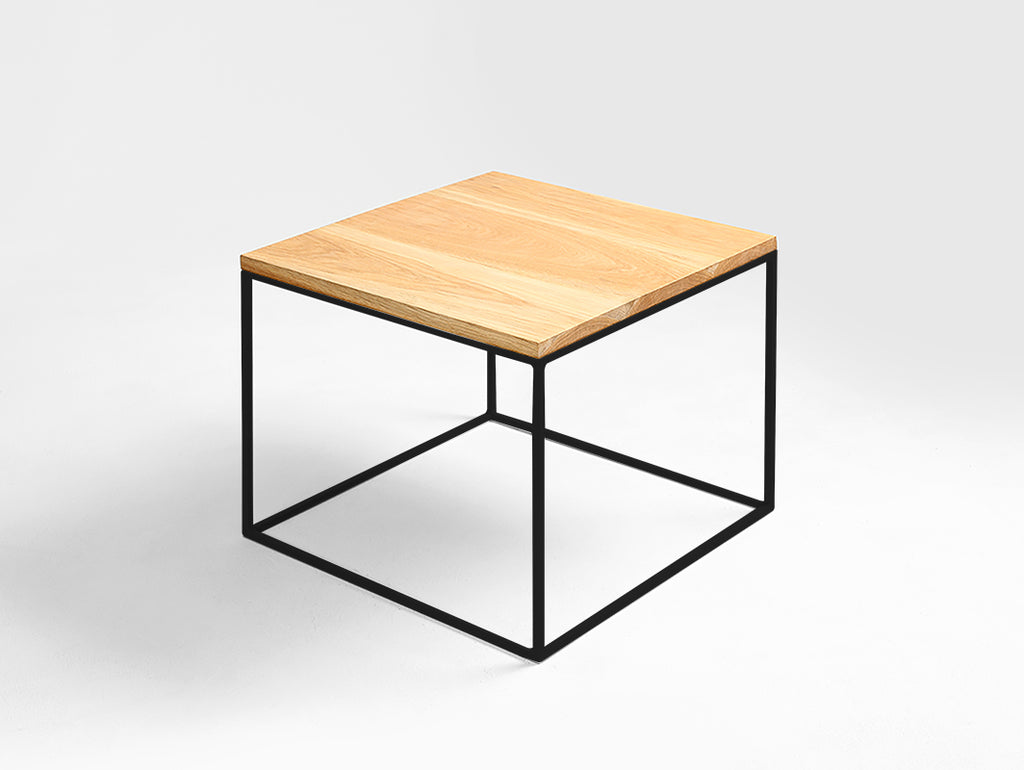 Kavos staliukas TENSIO SOLID WOOD 850 - ąžuolas, juodas