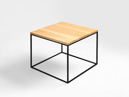 Kavos staliukas TENSIO SOLID WOOD 850 - ąžuolas, juodas