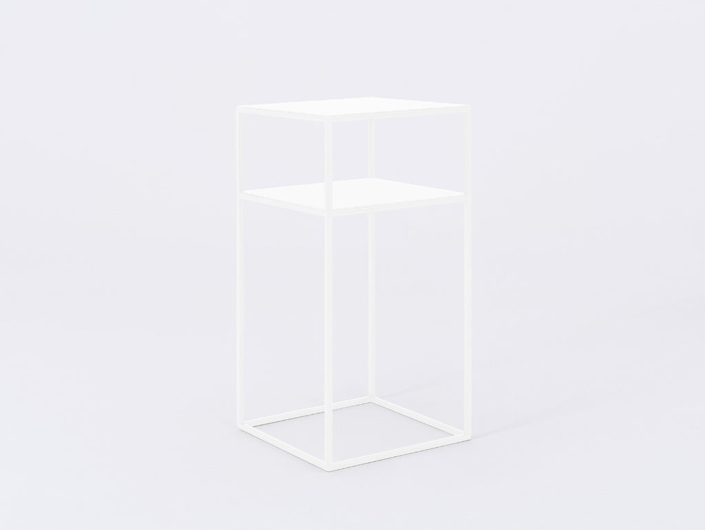 Šoninis staliukas TENSIO 2 FLOOR METAL 30 - baltas