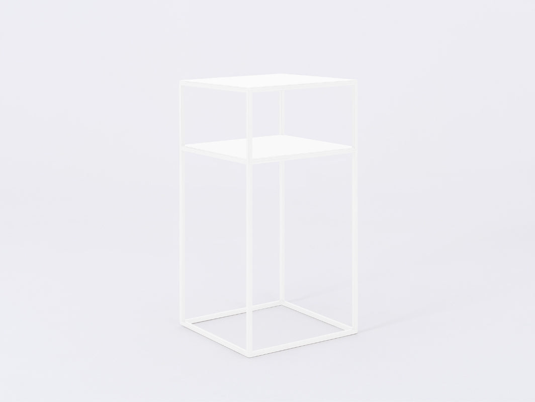 Šoninis staliukas TENSIO 2 FLOOR METAL 30 - baltas