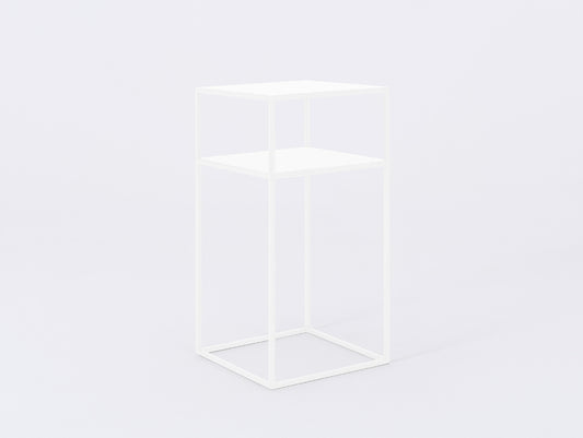 Šoninis staliukas TENSIO 2 FLOOR METAL 30 - baltas
