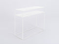Konsolė TENSIO 2 FLOORS METAL 100x35 - balta