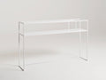 Konsolė SENSO FLOWER METAL 120x25 P - balta