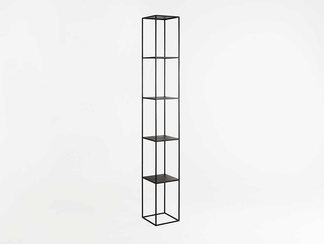 Knygų lentyna TENSIO PILLAR 5F 230x30 - juoda